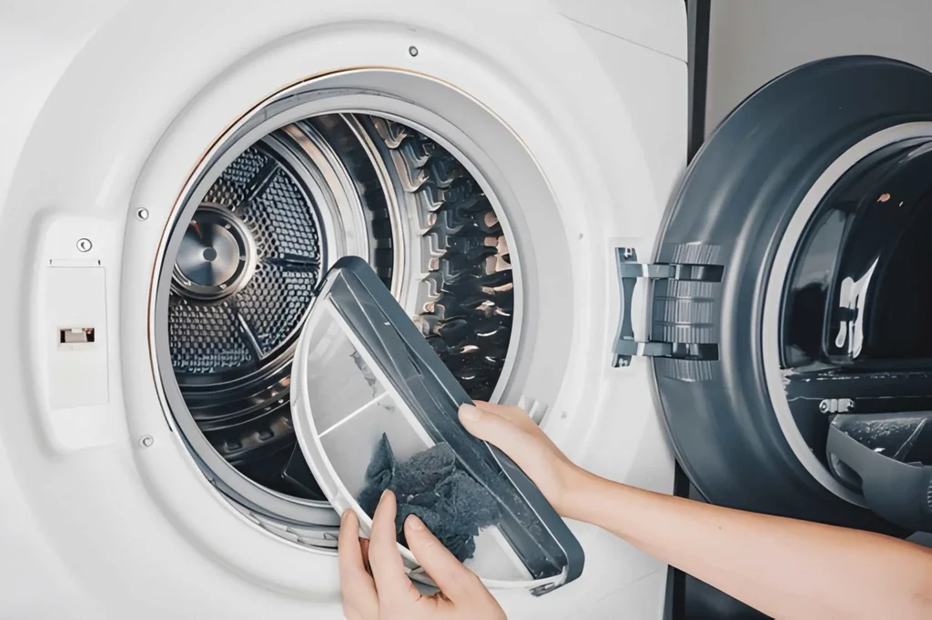 Expert Clothes Dryer Vent Cleaning removing lint buildup from a residential dryer vent system.