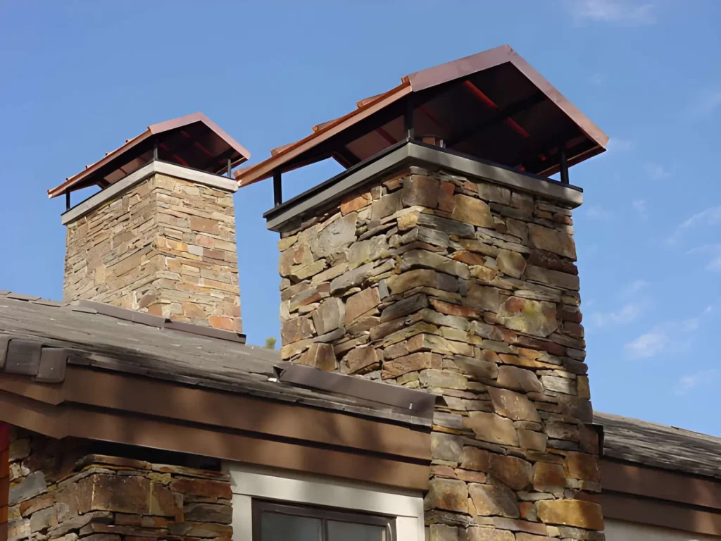 Expert Chimney Cleaning removing stubborn creosote from the chimney flue